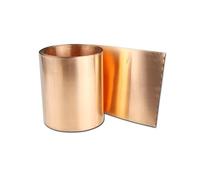 HJtRTDF Lámina de Cobre， Rollo de lámina Cobre C5191 1 m for Tiras Cinta elástica Bronce estañado Resistente al Desgaste, con Corte láser(1.5X200X1000mm)