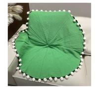 HJtRTDF Manta de punto， Manta de ramo rosas blancas ganchillo y manta tejida a mano con flores(110cm/43.3in 52flowers)