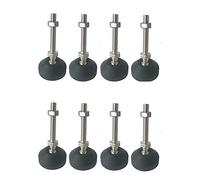 HJtRTDF Patas para Muebles, 8 Piezas de correderas for Muebles con pie nivelador Varilla roscada Ajustable, Base 6 Cm diámetro(D60*M24*150MM)