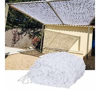 HJtRTDF Red de Camuflaje， Red de Camuflaje Blanca Militar for Acampar y Cazar, 2x3m, 2x6m, 2x8m, 3x3m, 3x4m, 4x6m, 4x8m(3X5M/9.8X16.4FT)