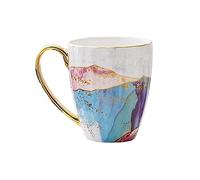 HJtRTDF tazas, Taza de porcelana gran calibre for oficina, taza for desayuno, leche, 400 ml café
