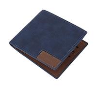 HJUGHPN Billetera para hombre, estilo vintage, de cuero, delgada, para dinero, dólar, tarjetero, monederos para hombres (azul)