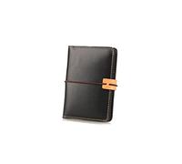 HJUGHPN Billeteras unisex de piel auténtica para pasaporte, estilo vintage, hecha a mano, para identificación, banco, tarjetas de crédito, funda protectora de viaje