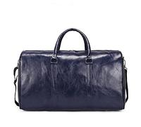 HJUGHPN Bolsa de gimnasio para mujer, bolsa de viaje de gran capacidad, bolsa de viaje de piel sintética suave, bolsa de viaje casual para hombre, bolsa de deporte (gris)