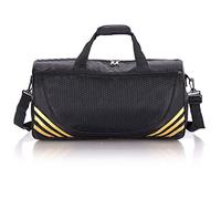HJUGHPN Bolsa de gimnasio para mujer, de nailon, impermeable, para gimnasio, fitness, viajes al aire libre, deportes, bolsa de mensajero (color dorado)