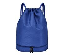 HJUGHPN Bolsa de Gimnasio para Mujer Mochila de natación con cordón, Bolsa Seca y húmeda, Bolsas Deportivas, Hombro, Viaje, Piscina, Playa, Traje de baño, Mochila Impermeable, natación(Blue)