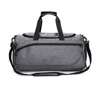 HJUGHPN Bolsa de Gimnasio para Mujer Wet Dry Gymnasium Fitness Bags Bolsa de Entrenamiento para Deportes Hombro Duffle Bolsa de Viaje para Hombres de Mujeres Gymtas Sac of Sporttas(Grijs)