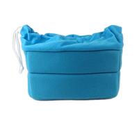 HJUGHPN Bolsa de inserción para cámara, bolsa de cojín de partición, protección de terciopelo a prueba de golpes, caja para lente de cámara, bolsa suave para cámara (azul lago)