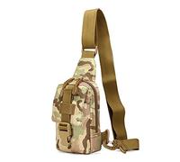 HJUGHPN Bolsa de pecho para hombre, bolsa de hombro para hombre, bolsa de hombro pequeña de viaje, bolsa de teléfono móvil, senderismo, viajes, bolsa cruzada impermeable (B)