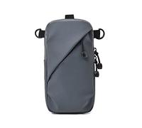 HJUGHPN Bolsa de pecho para hombre, casual, de poliéster, impermeable, bolsa de hombro para hombre, para correr, teléfono celular, paquete de lujo (gris)
