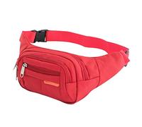 HJUGHPN Bolsas de hombro unisex para mujer, cintura para hombres y mujeres, bolsa de dinero, bolsa de plátano, bolsa de cinturón femenina (rojo y rojo2)
