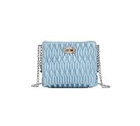 HJUGHPN Bolsos de hombro para mujer, de piel sintética, para verano, bolso cruzado para mujer, bolso de mano con cadenas de cerrojo (azul)