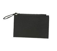 HJUGHPN Bolsos de mano para mujer con cremallera, monedero de cuero mini llavero, cartera pequeña, tarjetero para tarjetas (Schwarz)