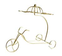 HJUGHPN Botellero Delicado Vino Tinto Rack, Que cuelga Upside Taza sobre la Mesa Copas de Vino exhibición del Soporte de Estante.(Golden)