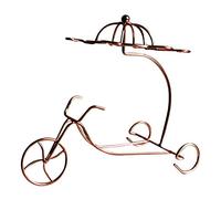 HJUGHPN Botellero Delicado Vino Tinto Rack, Que cuelga Upside Taza sobre la Mesa Copas de Vino exhibición del Soporte de Estante.(Brozen)