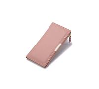 HJUGHPN Cartera larga para mujer, cartera larga con cremallera para múltiples tarjetas, cartera para mujer, cartera de piel sintética, cartera suave de gran capacidad (rosa)