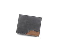 HJUGHPN Cartera para hombre de moda para hombre, monedero de cuero sólido, cartera corta de negocios, vintage, multitarjeta, monedero suave (B)