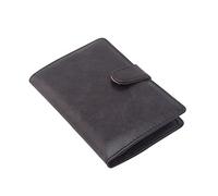 HJUGHPN Cartera para Hombre Men Passport Cover Organizer Licencia de Conducir Documentos Documentos Caso PU Cuero Tarjeta de crédito Titular de la Tarjeta Bolsa(Schwarz)