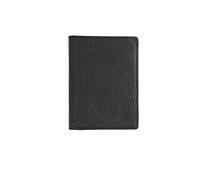 HJUGHPN Cartera para hombre, superdelgada, suave, de piel auténtica, mini cartera para tarjetas de crédito, tarjeteros, billetera delgada pequeña (Schwarz)