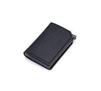 HJUGHPN Cartera para Hombre Titular de la Tarjeta antirrobo de Fibra de carbonoPop-up Clutch Multi Menos Y Mujeres Caja Unisex Tarjeta Multi Smart Wallet(Schwarz)