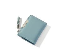 HJUGHPN Carteras de moda para mujer con borlas, mini cartera corta de piel sintética, bonita cartera para tarjetas (azul)