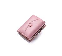 HJUGHPN Carteras de moda para mujer, diseño de hebilla de metal, monedero, monedero, tarjetero, pequeña cartera para mujer, mini bolso de mano