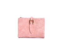 HJUGHPN Carteras de moda para mujer, monederos cortos de piel sintética mate, cartera para mujer, diseño corto, carteras suaves, mini monedero, tarjetero, bolsa de dinero (rosa)
