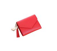 HJUGHPN Carteras de Mujer Billetera Hembra para Monedas Linda Billetera Mujeres pequeñas Cuero Mujeres Carteras Billetes de Cremallera Monedero Monedero Monedero Embrague(Red1)
