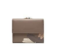 HJUGHPN Carteras de Mujer Cartera de Cuero para Mujer Moda Hebilla Corta Color Bolso Monedero Monedero Monedero Caja Caja Portátil Embrague(Bruin)