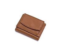 HJUGHPN Carteras de piel auténtica para mujer, mini monedero, pequeñas bolsas de dinero, bolsa para tarjetas, bolsa de mano pequeña, Brown, Talla única