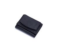 HJUGHPN Carteras de piel auténtica para mujer, mini monedero, pequeñas bolsas de dinero, bolsa para tarjetas, bolsa de mano pequeña, negro, Talla única