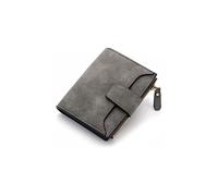 HJUGHPN Carteras de piel sintética para mujer, cartera con cremallera para tarjetas, monedero corto para mujer, color femenino, bolsillo pequeño con cremallera (C)