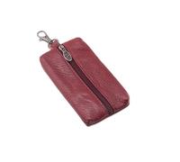 HJUGHPN Carteras para llaves de coche para mujer, cartera, bolsa con cremallera, administrador de llaves, tarjetero de visita, regalo (rojo)