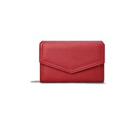 HJUGHPN Carteras para mujer, carteras cortas para mujer, de piel sintética, suave, multifuncional, con cremallera, monederos de gran capacidad (rojo)