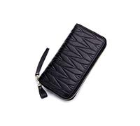 HJUGHPN Carteras para mujer, carteras de gran capacidad, cartera larga de piel auténtica, tarjetero, monedero para teléfono (Schwarz)