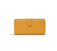 HJUGHPN Carteras para mujer, carteras de piel auténtica, bolsas largas para monedas, monederos femeninos, monedero funcional para múltiples tarjetas, Amarillo, Talla única