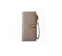 HJUGHPN Carteras para mujer, carteras y monederos para mujer, cartera larga para mujer, cartera de mano con cremallera, bolsillo para teléfono, tarjetero para mujer (gris)