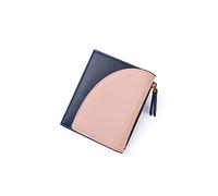 HJUGHPN Carteras para mujer, con contraste de color, a la moda, monedero, monedero, tarjetero, pequeño, hembra, mini bolso de mano (rosa)