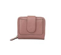 HJUGHPN Carteras para mujer con cremallera y cerrojo de piel de vaca exterior de piel sintética interior de gran capacidad (rosa)