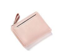 HJUGHPN Carteras para mujer con tarjetero de identificación individual con cremallera y bolsillo para monedas, monederos pequeños para mujer (rosa)