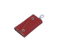 HJUGHPN Carteras para mujer, de piel auténtica, multifuncionales, unisex, llavero universal para mujeres y hombres, Red, Talla única
