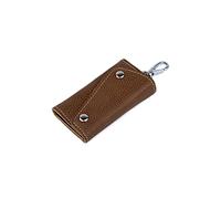 HJUGHPN Carteras para mujer, de piel auténtica, multifuncionales, unisex, llavero universal para mujeres y hombres, Brown, Talla única