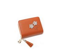 HJUGHPN Carteras para mujer, diseño de flores, borlas, cremallera, cartera de piel, monedero, monedero, monedero, monedero, monedero, monedero, monedero, monedero, monedero, monedero