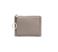 HJUGHPN Carteras para mujer, mini monedero de cuero genuino con cremallera para tarjetas de crédito de negocios, billeteras de dinero, bolsos de mujer con llavero, un color, Talla única