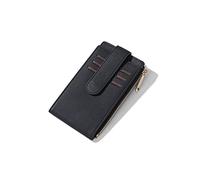 HJUGHPN Carteras para mujer, monedero de cuero, tarjetero, monedero, monedero, monedero para tarjetas de crédito, monederos con cremallera, negro, Talla única