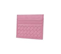 HJUGHPN Carteras para mujer, piel de oveja, ultrafinas, para tarjetas, unisex, de piel auténtica, color rosa