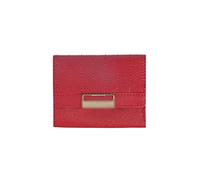 HJUGHPN Carteras pequeñas de moda para mujer, de sección corta, delgada, de tres pliegues, simple, color sólido, con hebilla, cremallera, monedero para mujer