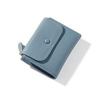 HJUGHPN Carteras pequeñas de piel sintética para mujer, monedero para mujer, monedero amarillo, monedero para mujer, monedero para mujer (azul)