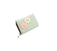 HJUGHPN Carteras pequeñas para mujer, cartera y monedero de piel con flores, monederos, tarjetero, monedero, monedero, monedero, bolso de mano