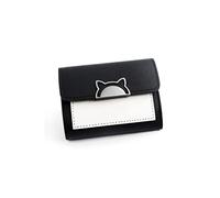 HJUGHPN Carteras pequeñas para mujer, cortas y plegables, con personalidad, para estudiantes, lindas carteras de moda para mujer (Schwarz)